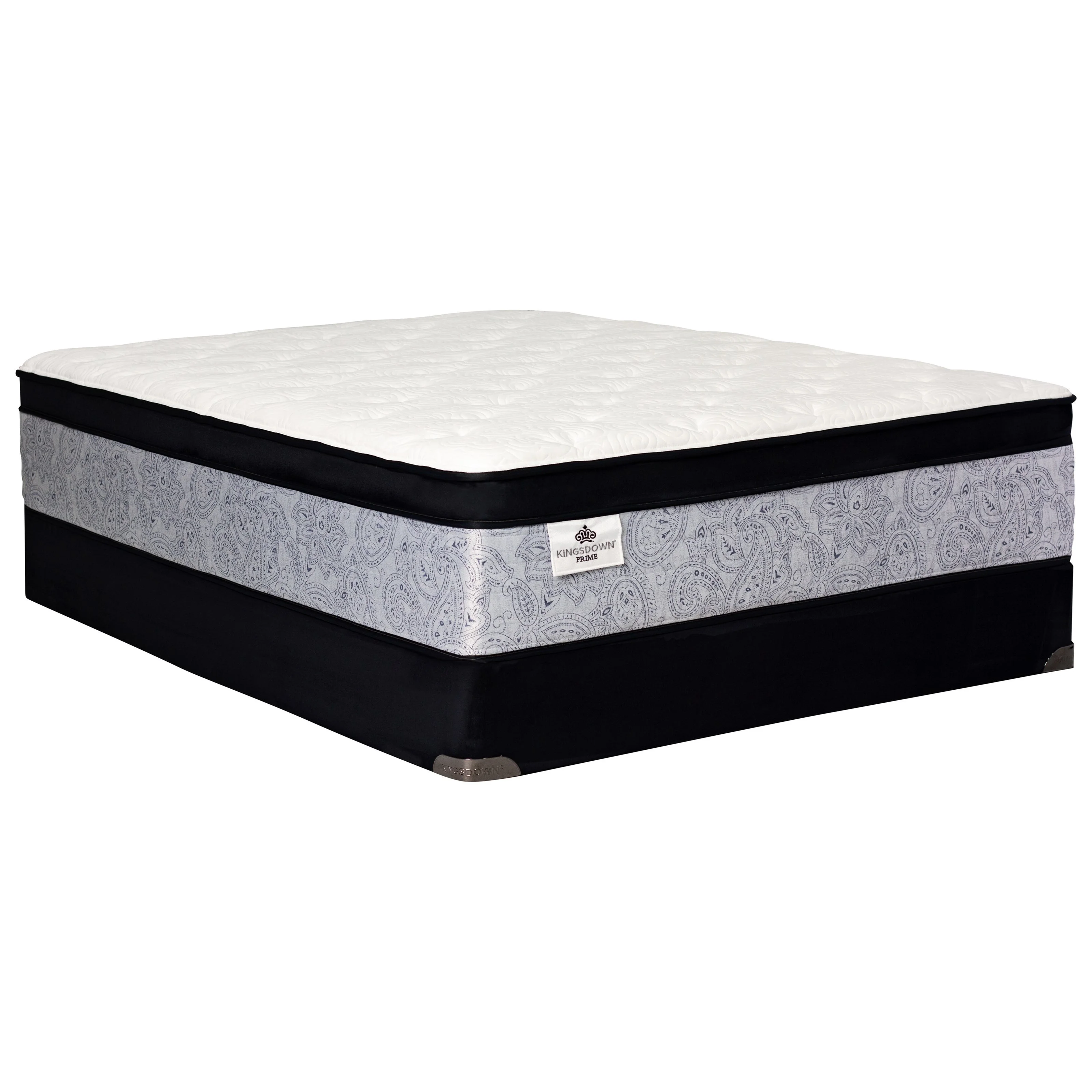Kingsdown Prime Rossburn 22067F+1589LPF Full Euro Top Mattress and 5